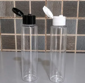 100ml Transparent Plastic Bottle with Flip Cap
