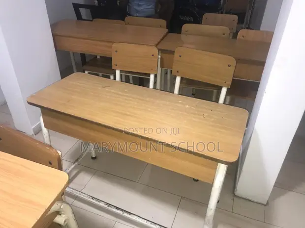 Kujerun Makaranta da Tebura na Katako - 1