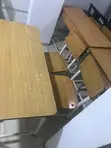 Kujerun Makaranta da Tebura na Katako - 2