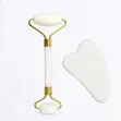 Jade Roller da Gua Sha Face Set don Fuska Massage - 1