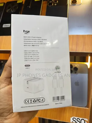 FLCK 16 Pro Max 60W USB-C Charger with Cable - New