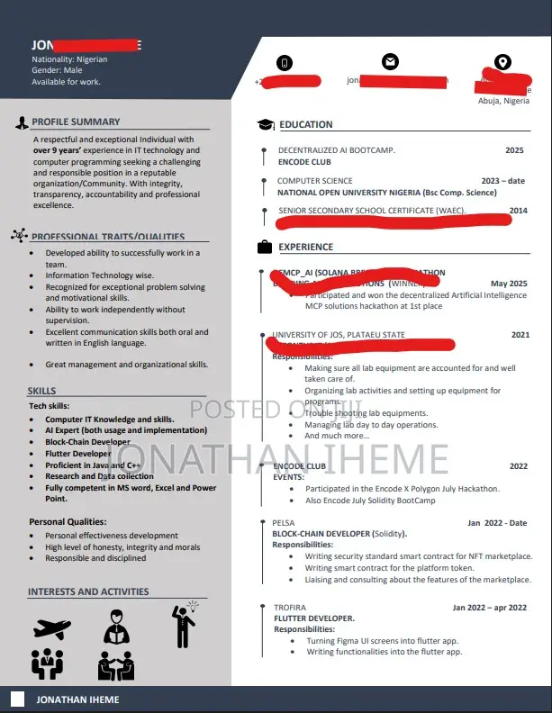 CV/Resume Writing Service - 1