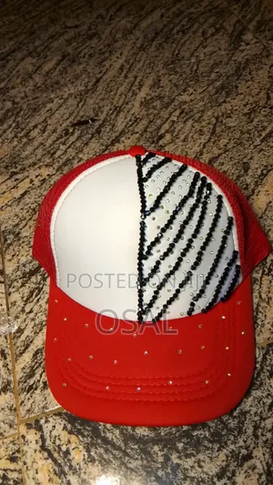 Unisex Hand Embellished Face Caps