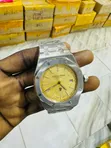 Seiko Chronograph Yellow Face Watch - 2