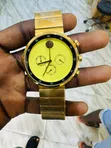 Seiko Chronograph Yellow Face Watch - 3
