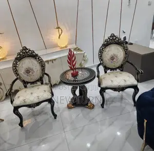 Newturn Interiors Imported Wooden Meeting Chairs and Table