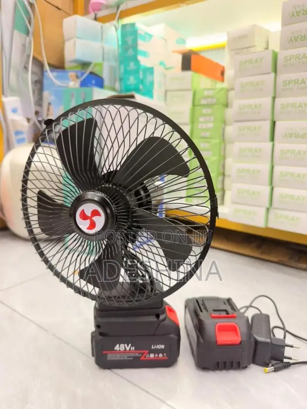 8-Inch Rechargeable Lithium Battery Fan - 1