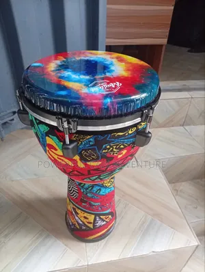 Drumfire 12" Tuneable Synthetic Head Djembe (Multicolour)