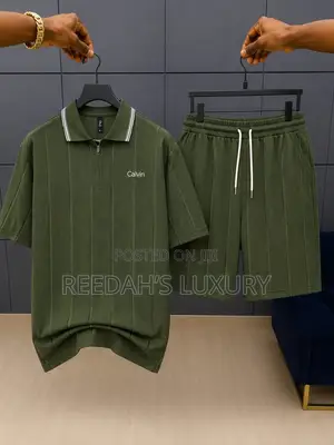 Calvin Klein Men's Ribbed Short Set