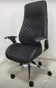 Taiwan Executive Office Chair - Black Leather - 1