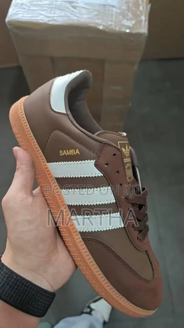 Ingantattun Takalman Adidas Samba masu Alatu - Brown - 1