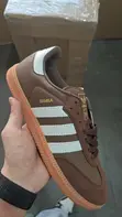 Ingantattun Takalman Adidas Samba masu Alatu - Brown - 1