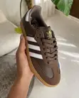 Ingantattun Takalman Adidas Samba masu Alatu - Brown - 2