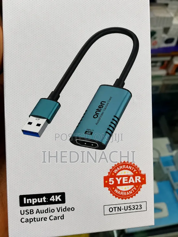 4K USB Video Capture Card - HDMI to USB Audio Video Adapter - 1