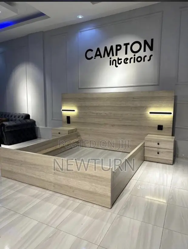HBF 6x6 Bed Frame with 2 Bedside Drawers - 1