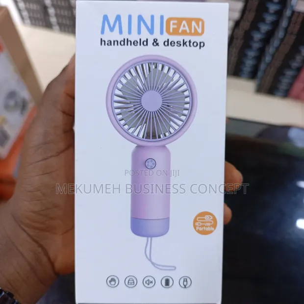 Mini Handheld & Desktop USB Rechargeable Fan - 1