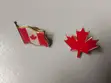 US, UK, Canadian Maple Leaf Brooch Lapel Pin - 2