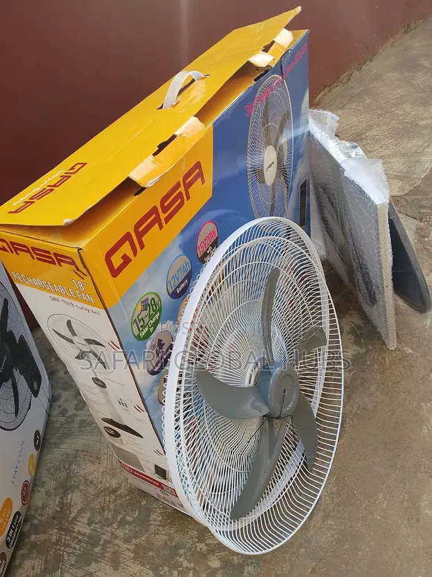 Qasa 18-Inch Rechargeable Standing Fan (QRF-7928) da Solar Panel - 1