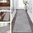 Fluffy Gray Corridor Carpet Runner - Washable - 2