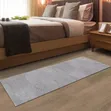 Fluffy Gray Corridor Carpet Runner - Washable - 3