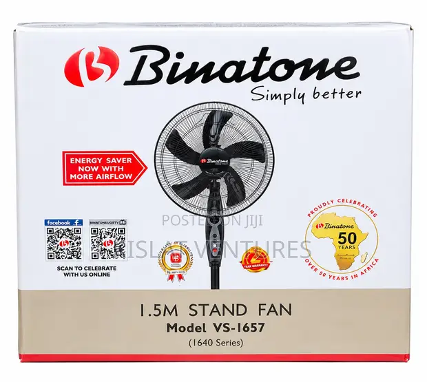 Binatone 16" Standing Fan - VS-1657 - 1
