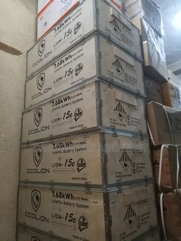 Ecolion 7.68kWh Baturiya ta Lithium 51.2V - 1