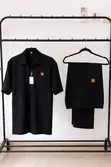 Bespoke Linen Two-Piece Set na Maza - Baki - 1
