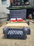 Quality Modern 6x6 Upholstery Bedframe - 1