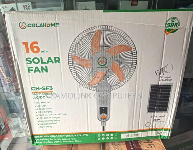 Colahome 16" Rechargeable Fan (CF-SF3) with LED Light - 1