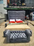 Ingantacciyar 6x6 Bedframe Mai Rufi - 1