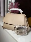 Brown Women's Genuine Leather Handbag - 2