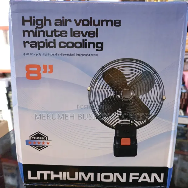 Lithium Ion Rechargeable Fan with Dual Battery - 1