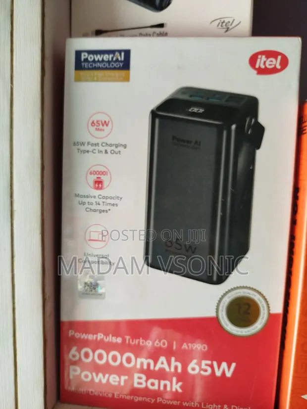 Itel Powerpulse Turbo 60 60000mAh 65W Power Bank - 1