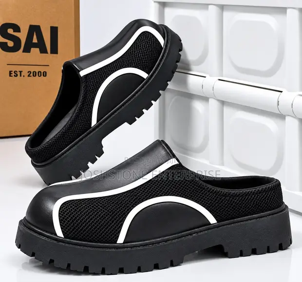 Summer Vintage Derby Closed-Toe Slippers for Men - 1