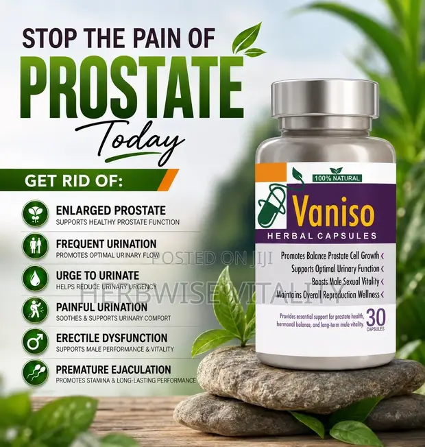 Vaniso Herbal Capsules for Prostate & Vitality - 1