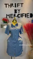 Thrifted Denim Gown - Classic Style - 3