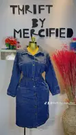 Thrifted Denim Gown - Classic Style - 4