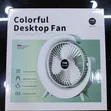 Colorful Desktop Fan with RGB Lighting - 1