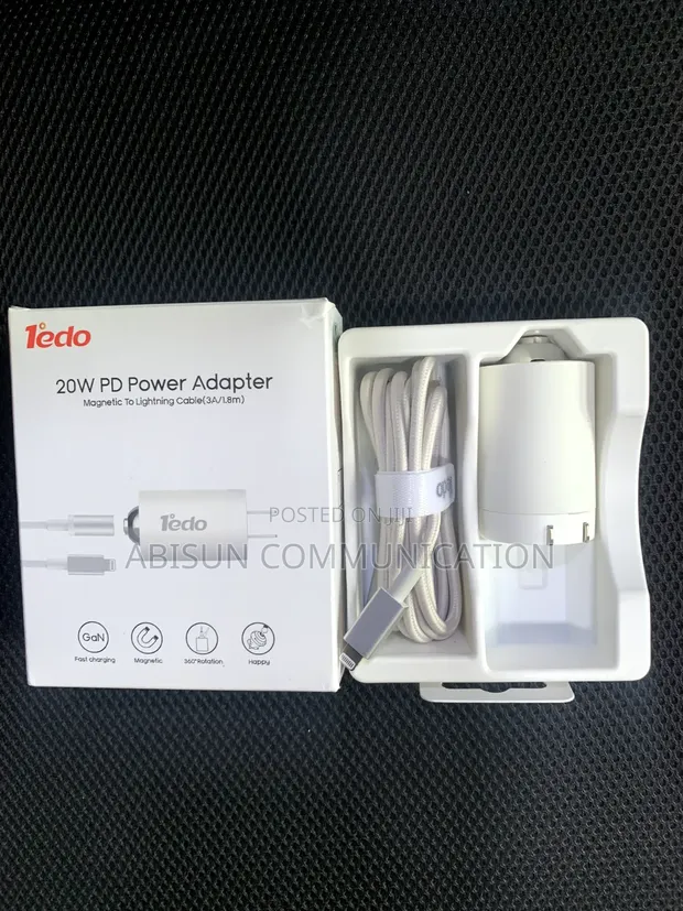 Tedo 20W PD Fast Charger with Magnetic Lightning Cable - 1