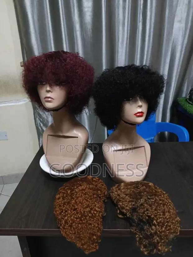 Short Curly Fringe - Human Hair - 1
