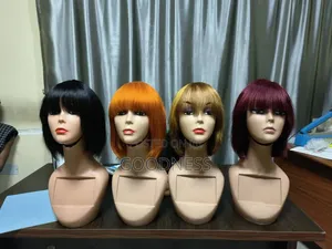 Straight Fringe Bob Wig - 10 Inches