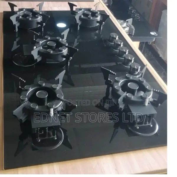 Phiima 8mm Tempered Glass 5 Gas Burner Built-in Hob - 1