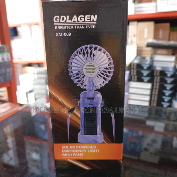 GDLAGEN Fan Mai Sake Yin Baturi Ta Hanyar Rana Tare Da Hasken LED - 1