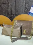 Celine 2-in-1 Women's Bag - Brown Genuine Leather - 1