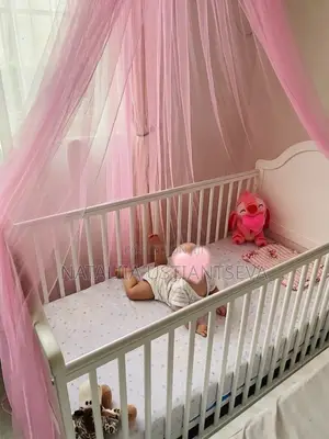 Premium Wooden Baby Crib with Mattress