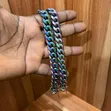 Colourful Cuban Bracelet - Stainless Steel - 1