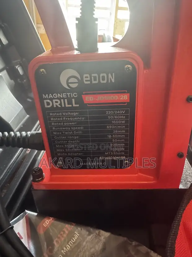 Edon ED-JD1800/28 Magnetic Drilling Machine - 1