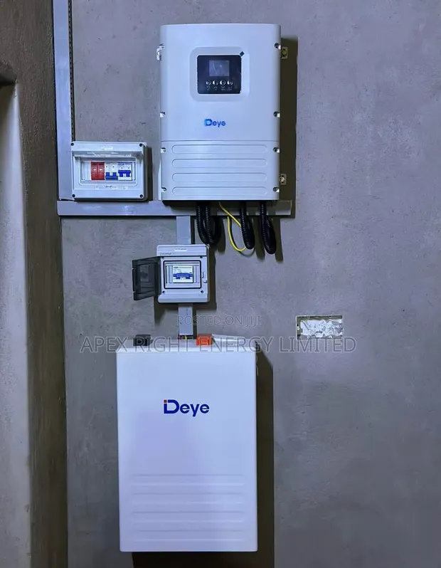 6kva Deye Hybrid Inverter + 5kWh Lithium Battery + 6x 650W Bifacial Panels - 1