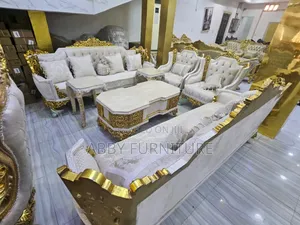 Luxury Turkish 10-Seater Sofa Set with Coffee Table