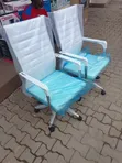 White Height Adjustable Office Chair - 1